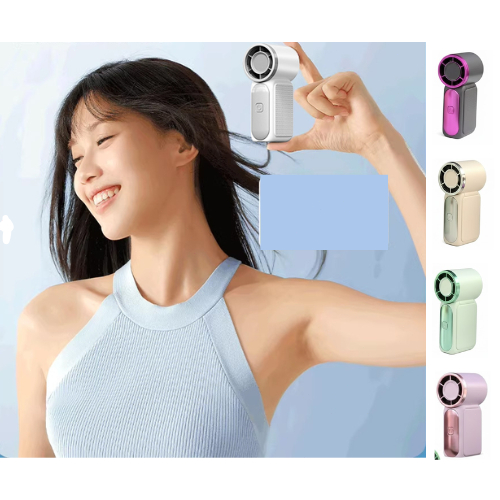 Kipas Mini Turbo 2025 Terbaru 3.5 Inch 3600mAh Handheld Portable 16900RPM 6 Level Kecepatan Layar LE