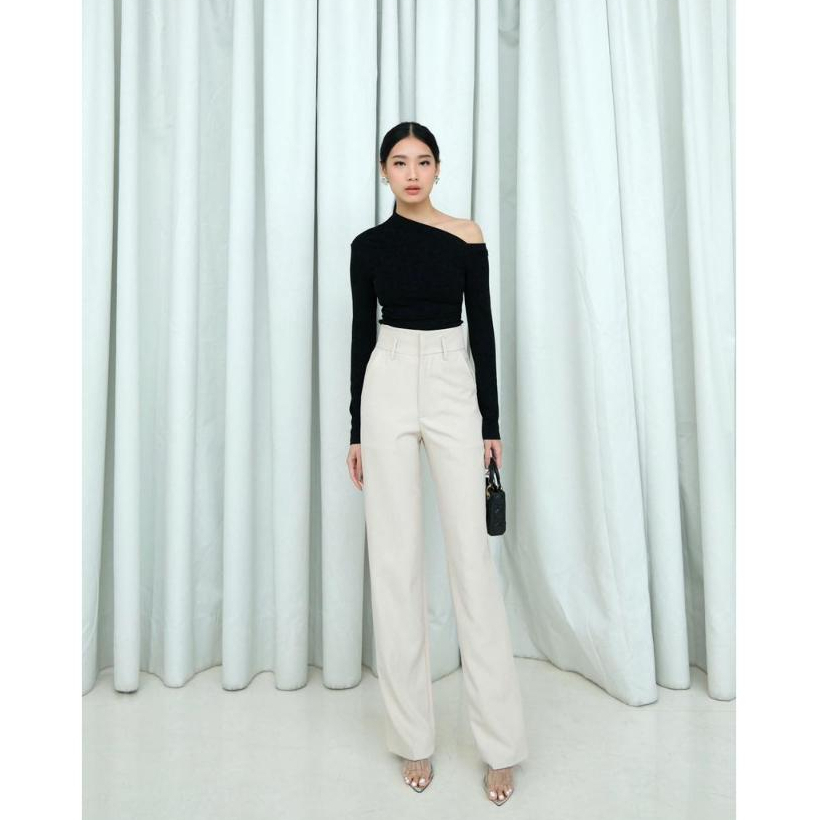 NOMI - Gio Highwaist Pants / Kulot Straight Cut Pants Wanita