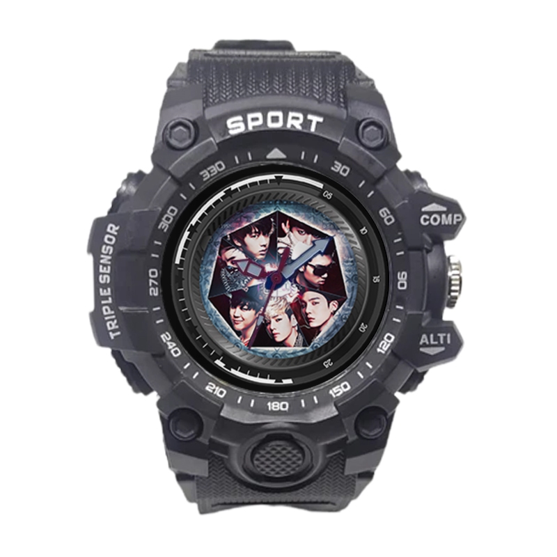 dStore - Jam Tangan Sport Anak Cowok KPOP BTS Anti Air Usia 2-13 Tahun