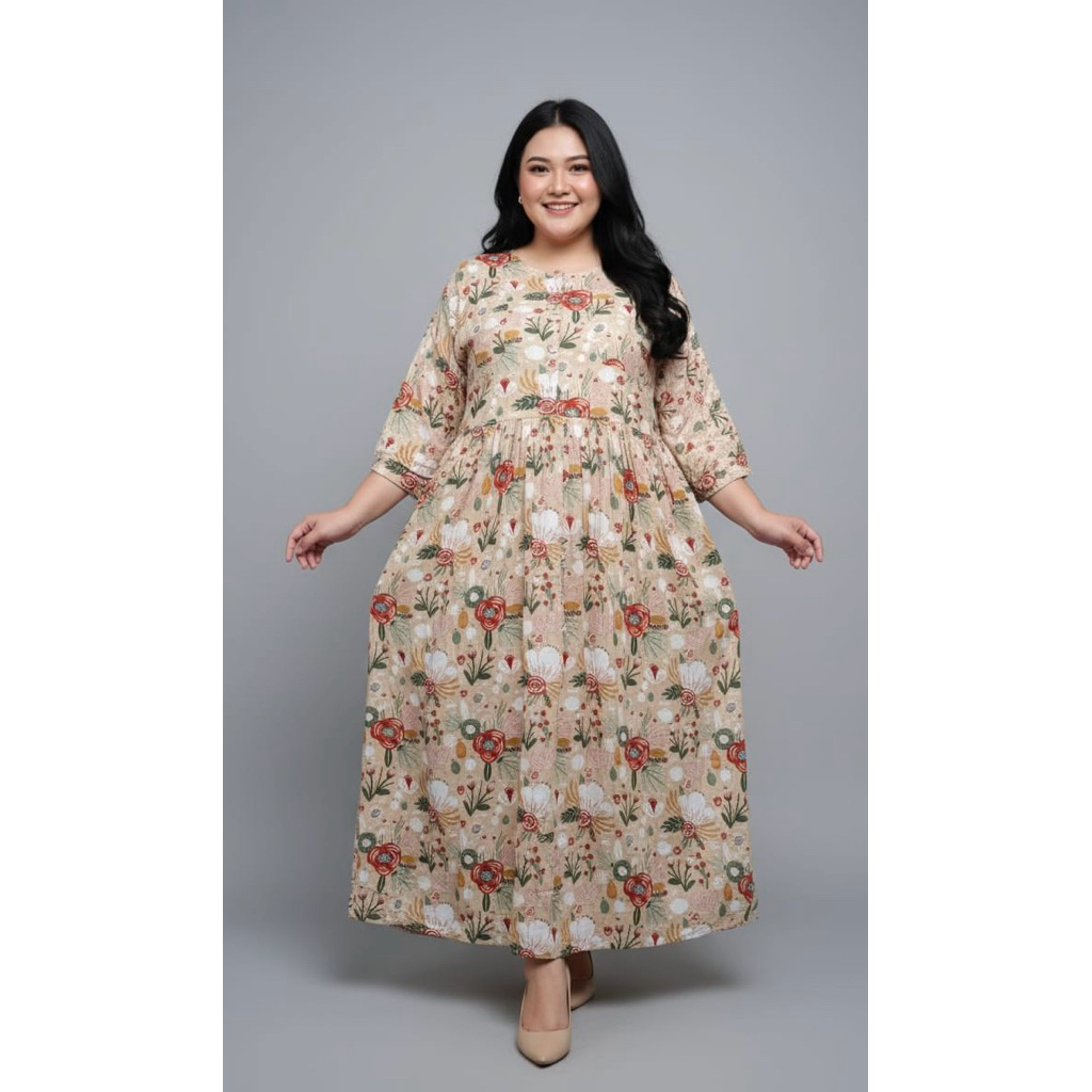 Daster jumbo muat BB 70-140Kg LD 130/140/150  baju hamil hospital dress busui baju tidur