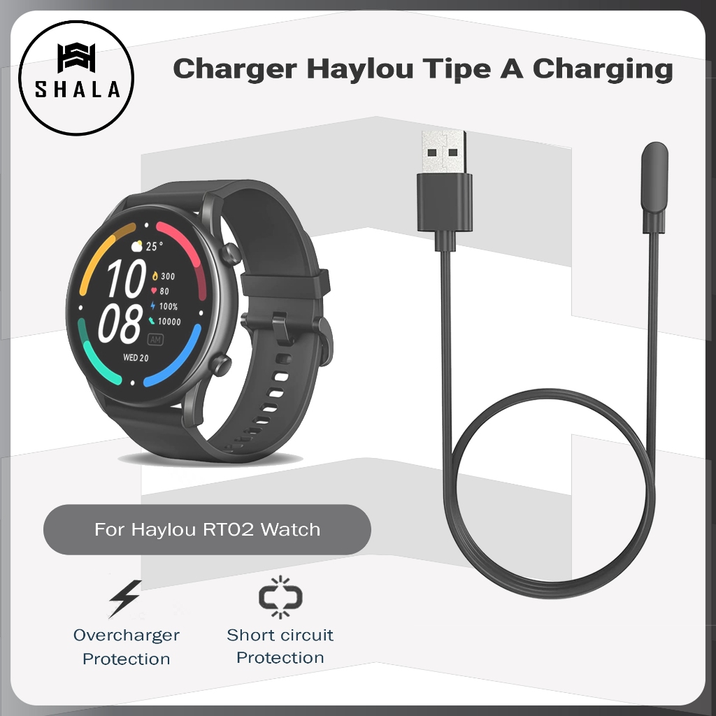 Kabel Charger Haylou RT2 LS10 Smartwatch Tipe A Charging