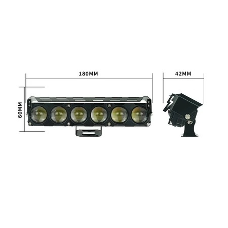 Lampu Sorot LED Sepeda Motor 6 mata/5mata/4 mata/3 mata Lampu Kabut Balok Tinggi/Rendah Warna Ganda 