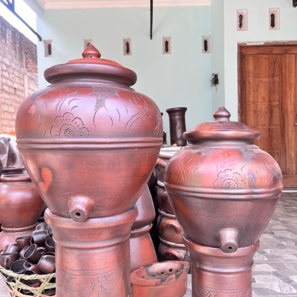 Padasan 15,20,25Liter Air (Tanpa Dudukan) Gentong Gerabah Tanah Liat