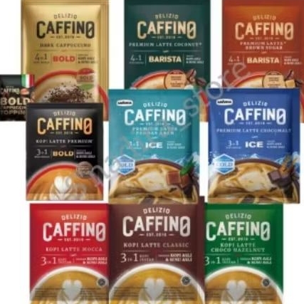 kopi Caffino ice premium latte chocomat 1renceng isi 10bks/kopi instan