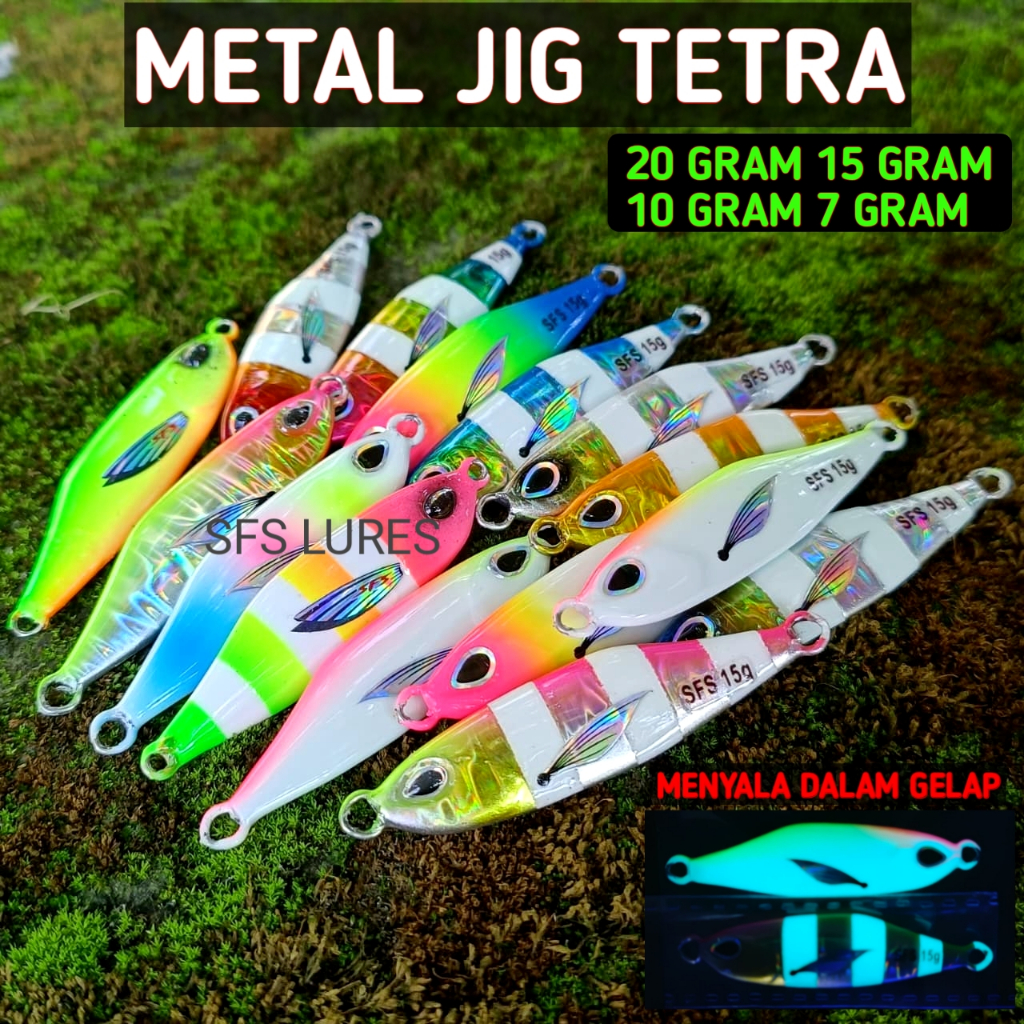 MICRO JIG 10gram 15gram 20gram metal jig model tetra 15gram micro jig 20gram umpan pancing metal jig