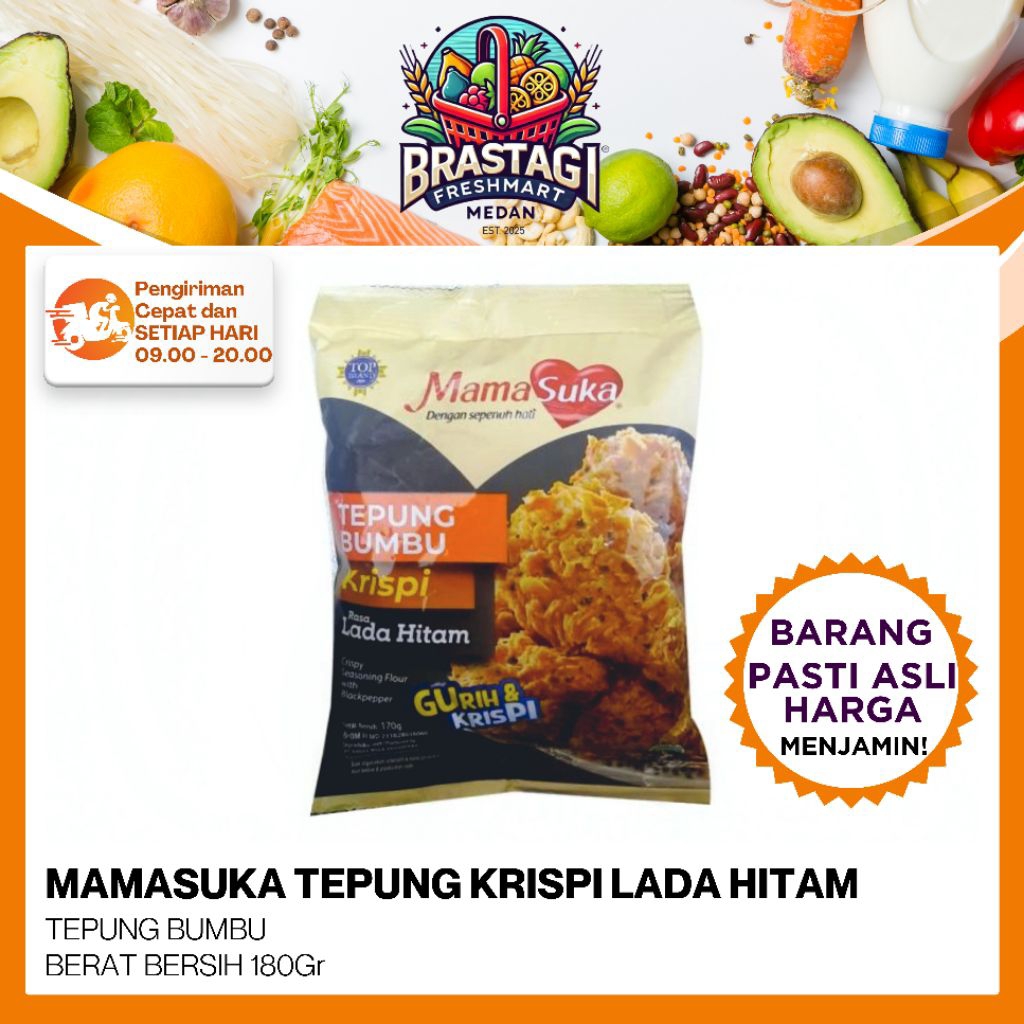 MAMASUKA TEPUNG BUMBU GORENG AYAM KRISPI LADA HITAM