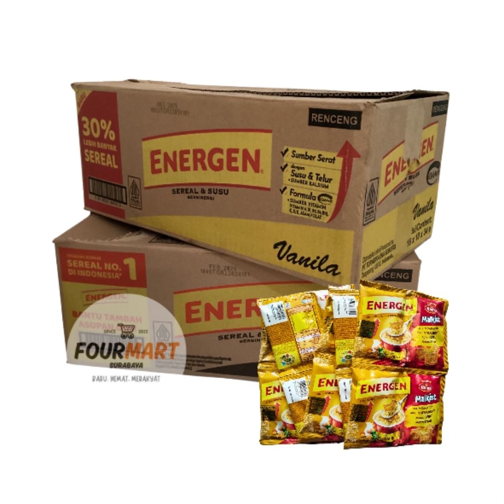KARTON / DUS Energen Vanilla Topping Malkist 47g