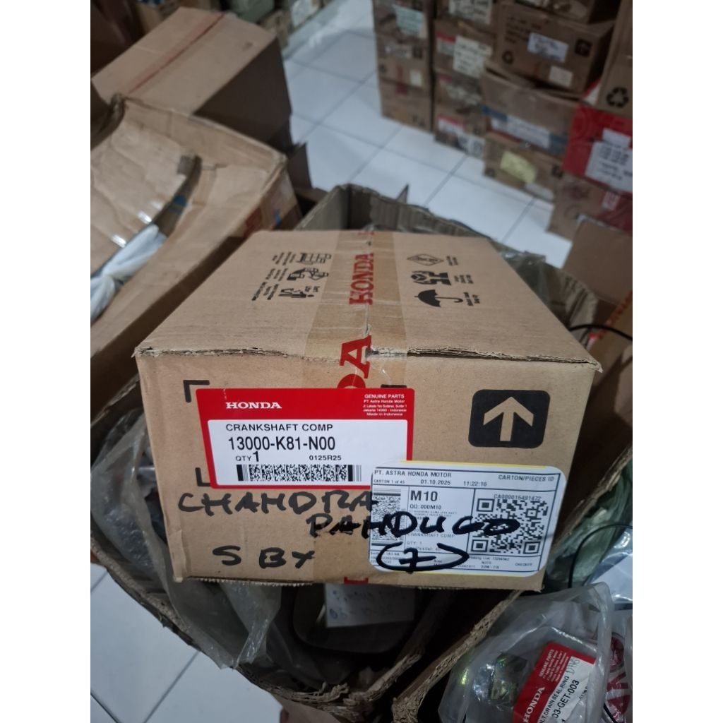 CRANKSHAFT BANDULSET BEATESP SCOPYESP ORIGINAL AHM 13000-K81-N00