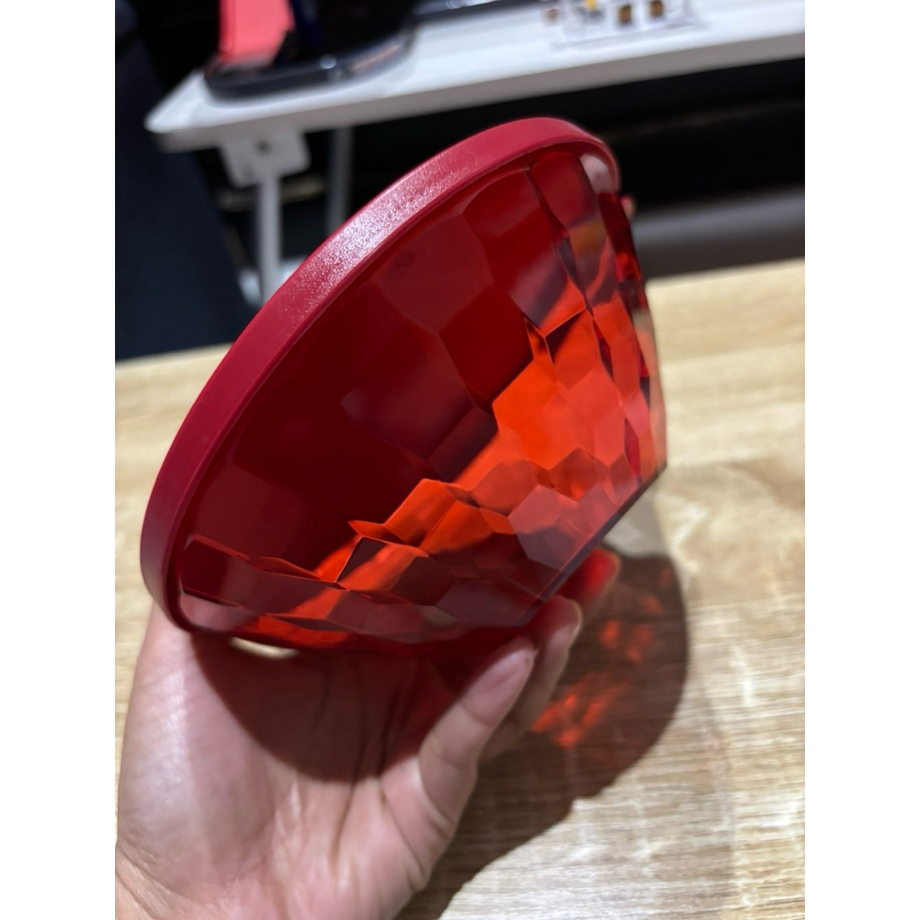 1 Pcs Prisma Bowl merah 500 ML Tupperware/ Bowl Kristal Tupperware