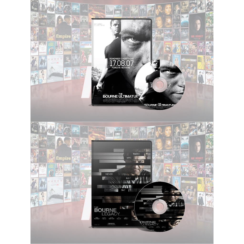 DVD The Bourne Ultimatum (2007) + DVD The Bourne Legacy (2012)