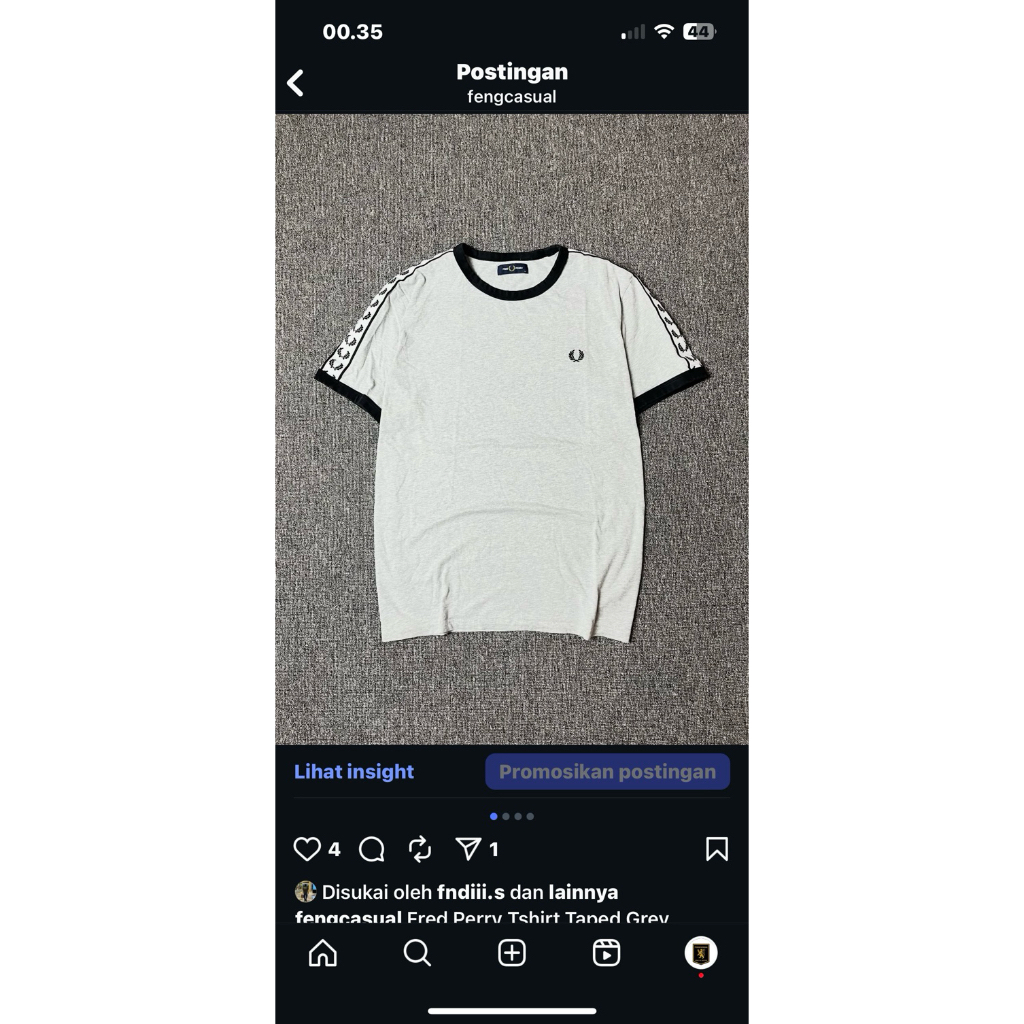 fred perry tshirt