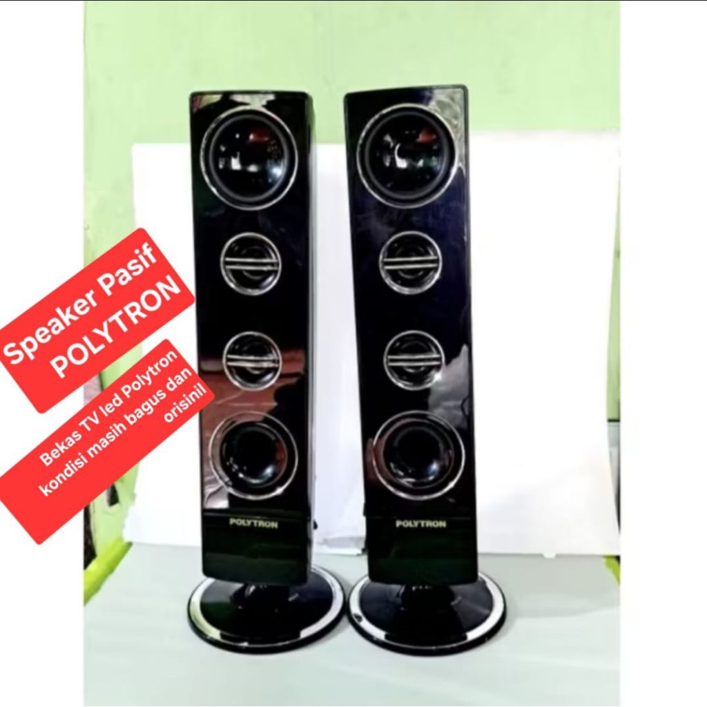 Speaker Tower Pasif Polytron Bekas tv 24-32 inci