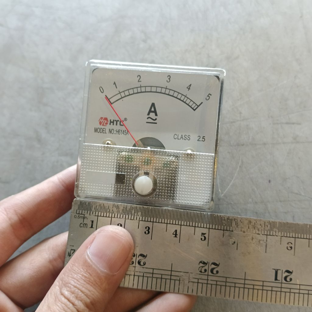 Panel Meter Pengukur Ammeter Analog AC DC 5A CR-45 WattMeter Multitester Volt Meter Amper Meter