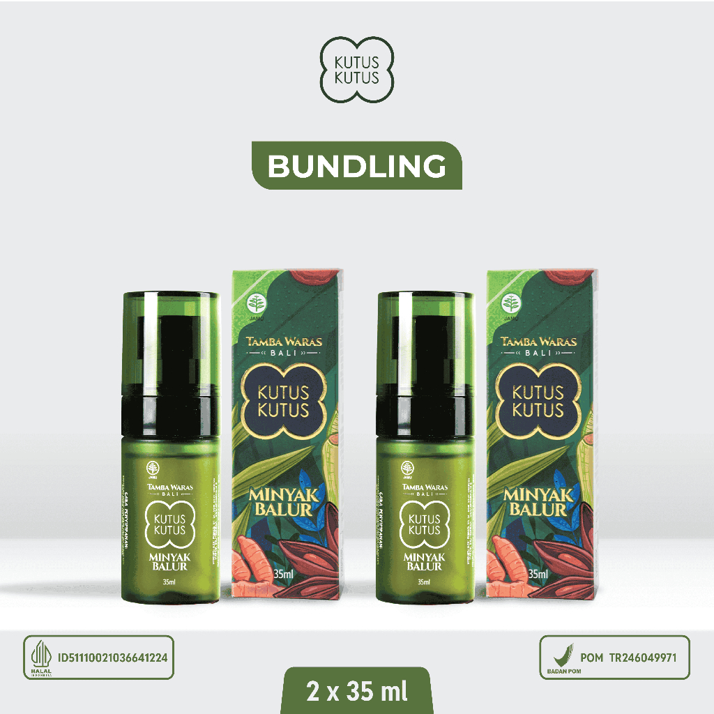 Minyak Kutus Kutus 2×35 ml – Minyak Balur Alami untuk Pegal & Nyeri Saat Bepergian