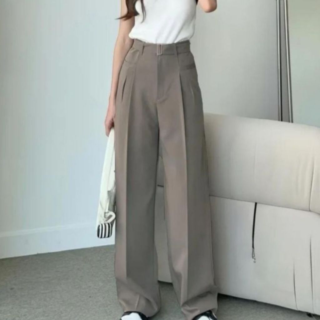 PRELOVED | Obi Pants - 2 Celana highwaist trousers loose pants