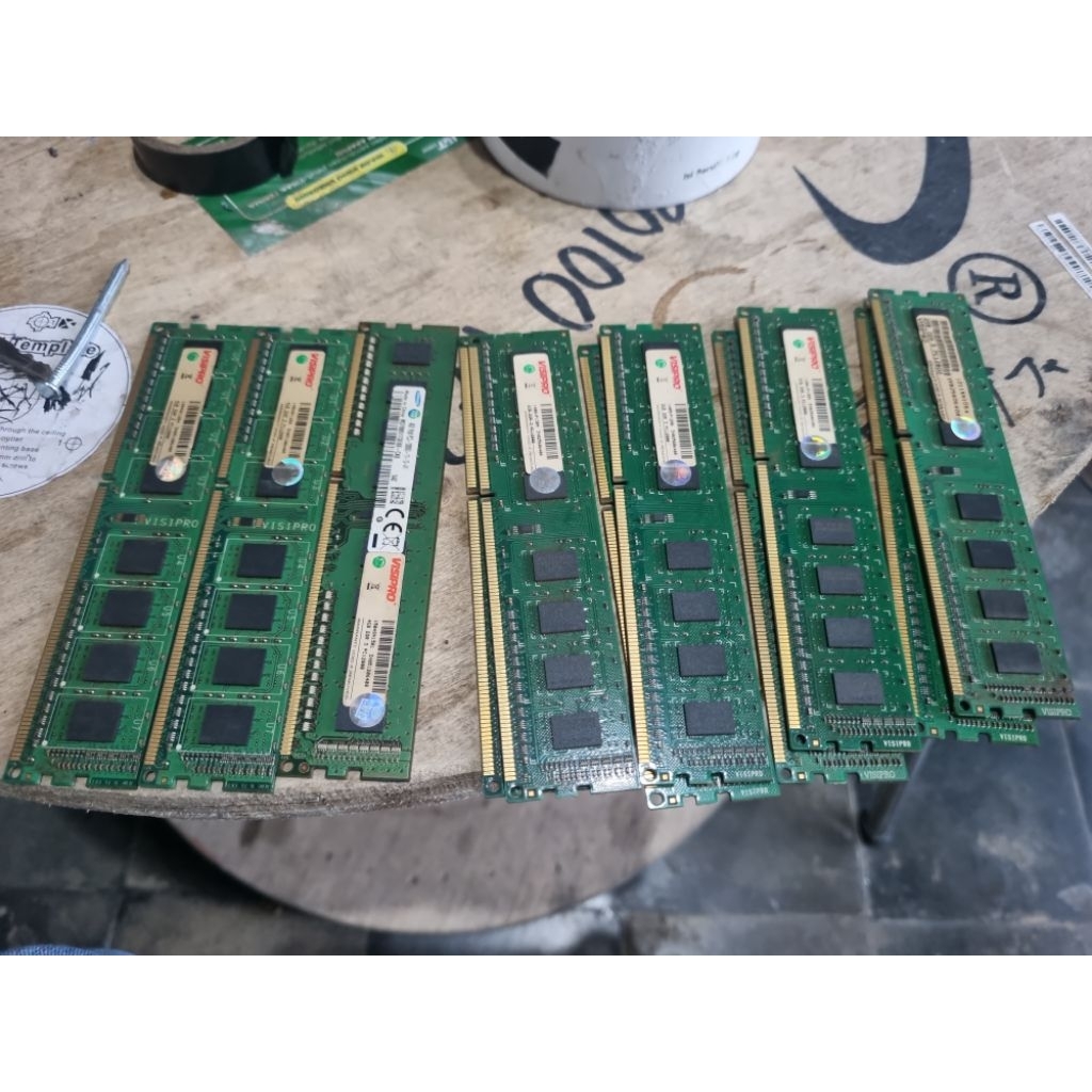 RAM DDR3 2&4 gb borongan 11pcs