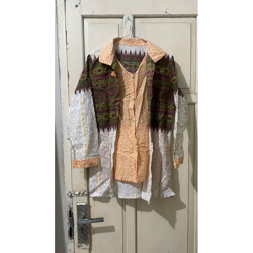 KEMEJA ETNIK PATCHWORK UNIK PRELOVED