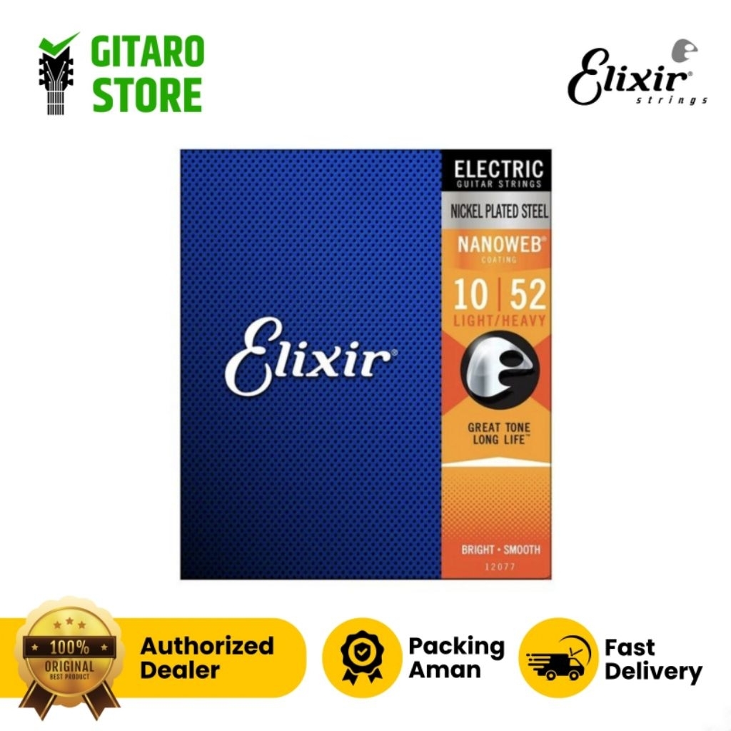 ELIXIR STRING 12077 10.52 ELECTRIC GUITAR STRING NANOWEB