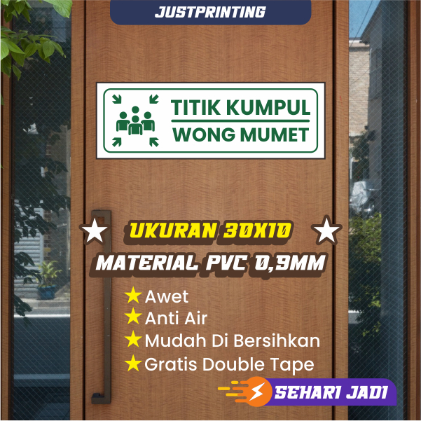 Sign Label Titik Kumpul Wong Mumet
