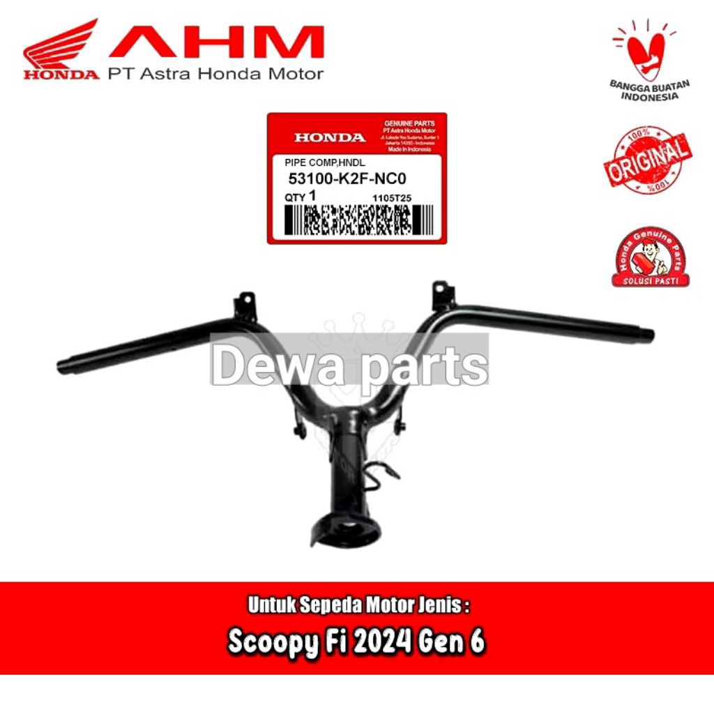 53100K2FNC0 stang stir scoopy new 2025 original ahm