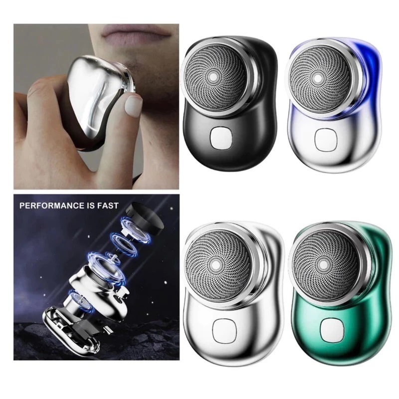 Mini Cukur Kumis Elektrik Cukur Kumis Portable Keong Alat Cukur Jenggot Kumis