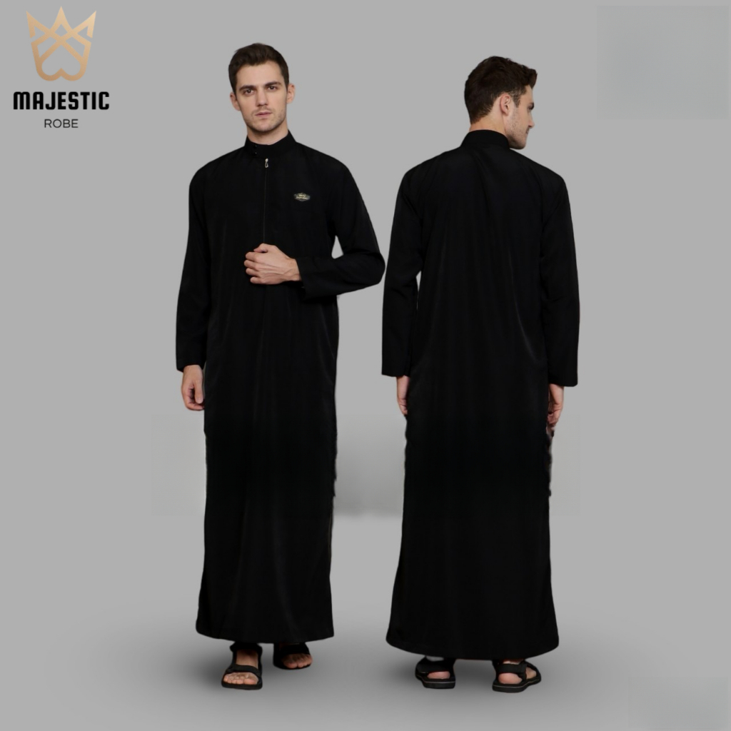 MajesticRobe - Jubah Pria / Baju Jubah Polos Pria Dewasa / Baju Jubah Gamis Pria Dewasa Terbaru