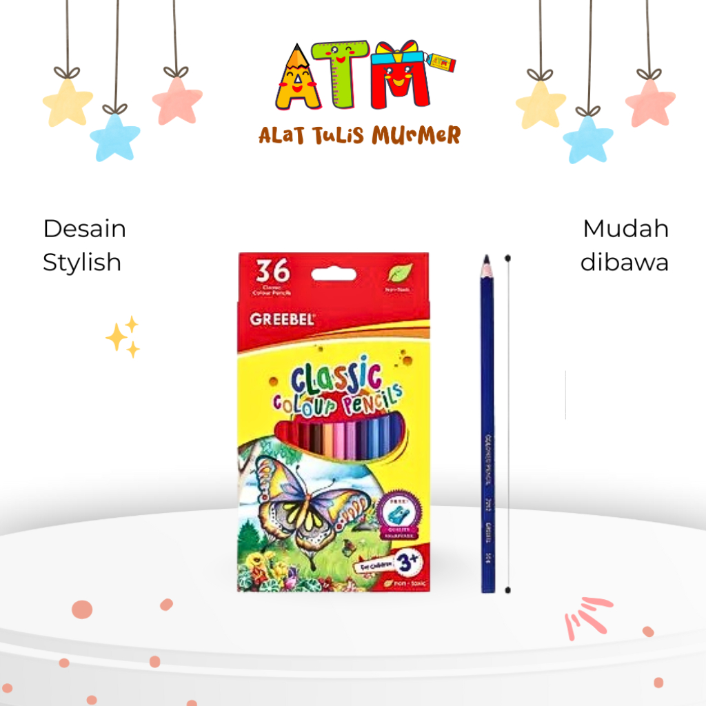 Pensil Warna/Color Pencil/GREEBEL 7036 Classic Color Pencil (SET)