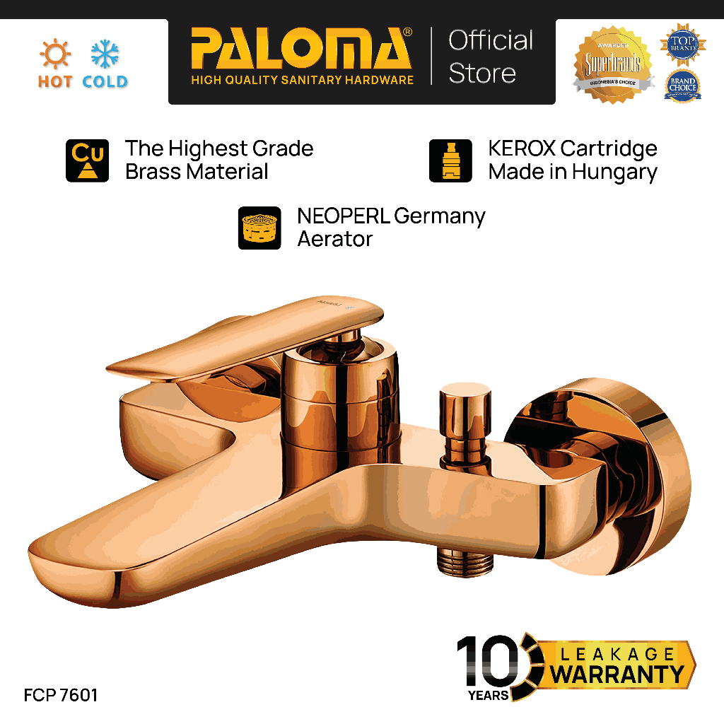 PALOMA FCP 7601 Keran Mixer Keran Bathtub Keran Shower Mandi Cold Hot Mix Panas Dingin Keran Air Bra