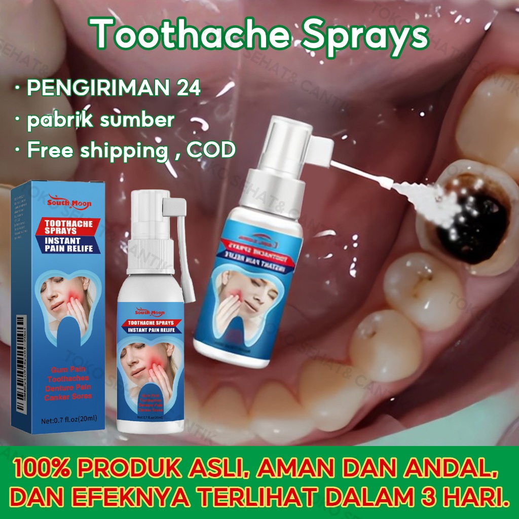 South Moon Semprotan Sakit Gigi 20ml Obat Sakit Gigi Berlubang Toothache Spray Penghilang Nyeri Gusi