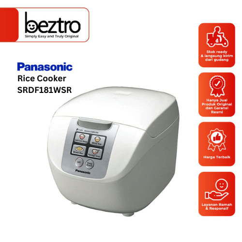 Panasonic Magic Com Fuzzy Logic 4in1 - SRDF181WSR Rice Cooker Digital