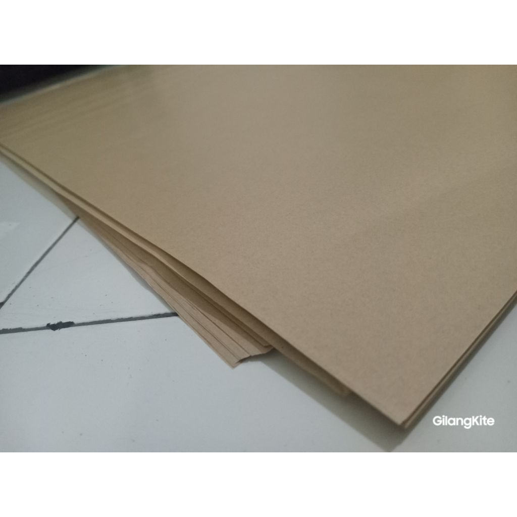 20LEMBAR KERTAS LAYANGAN LITHO COKLAT KERTAS SAJA