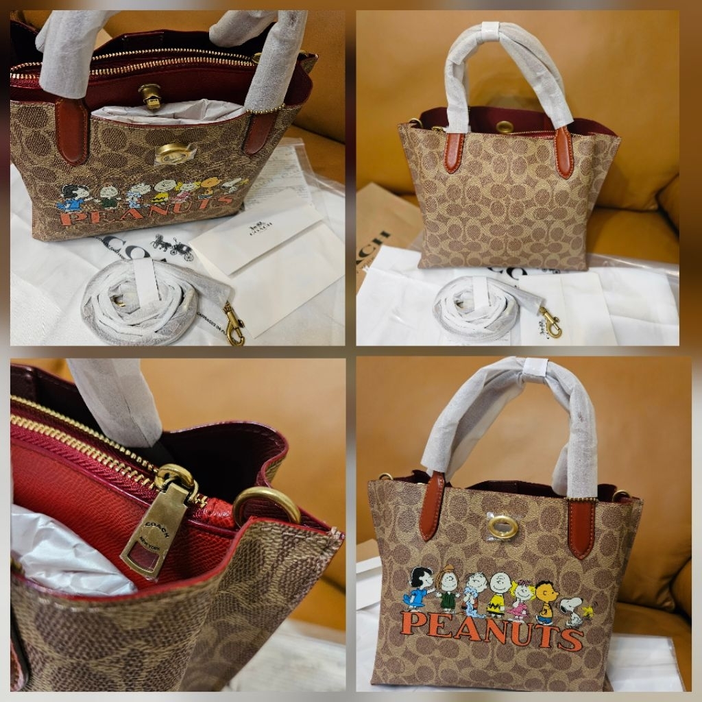 Snoopy wallet dompet / tote bag / handbag / sling bag Snoopy New Ready Snoopy Dompet Lipat tote bag 