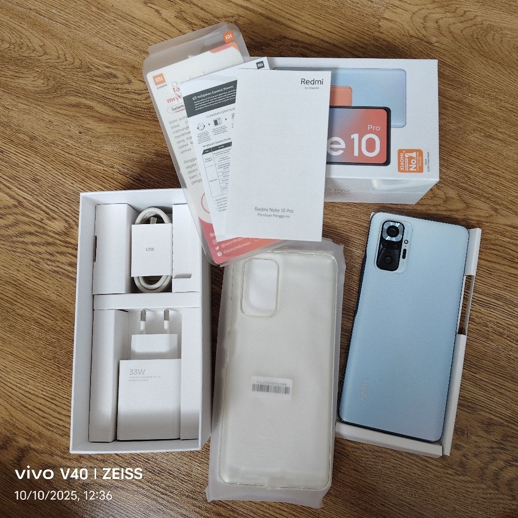REDMI NOTE 10 PRO (Blue) 6/128Gb ORIGINAL FULLSET MULUS- Second