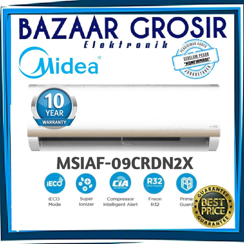 AC MIDEA 1PK MSIAF - 09CRDN2X / MSIAF09CRDN2X / MSIAF 09CRDN2X