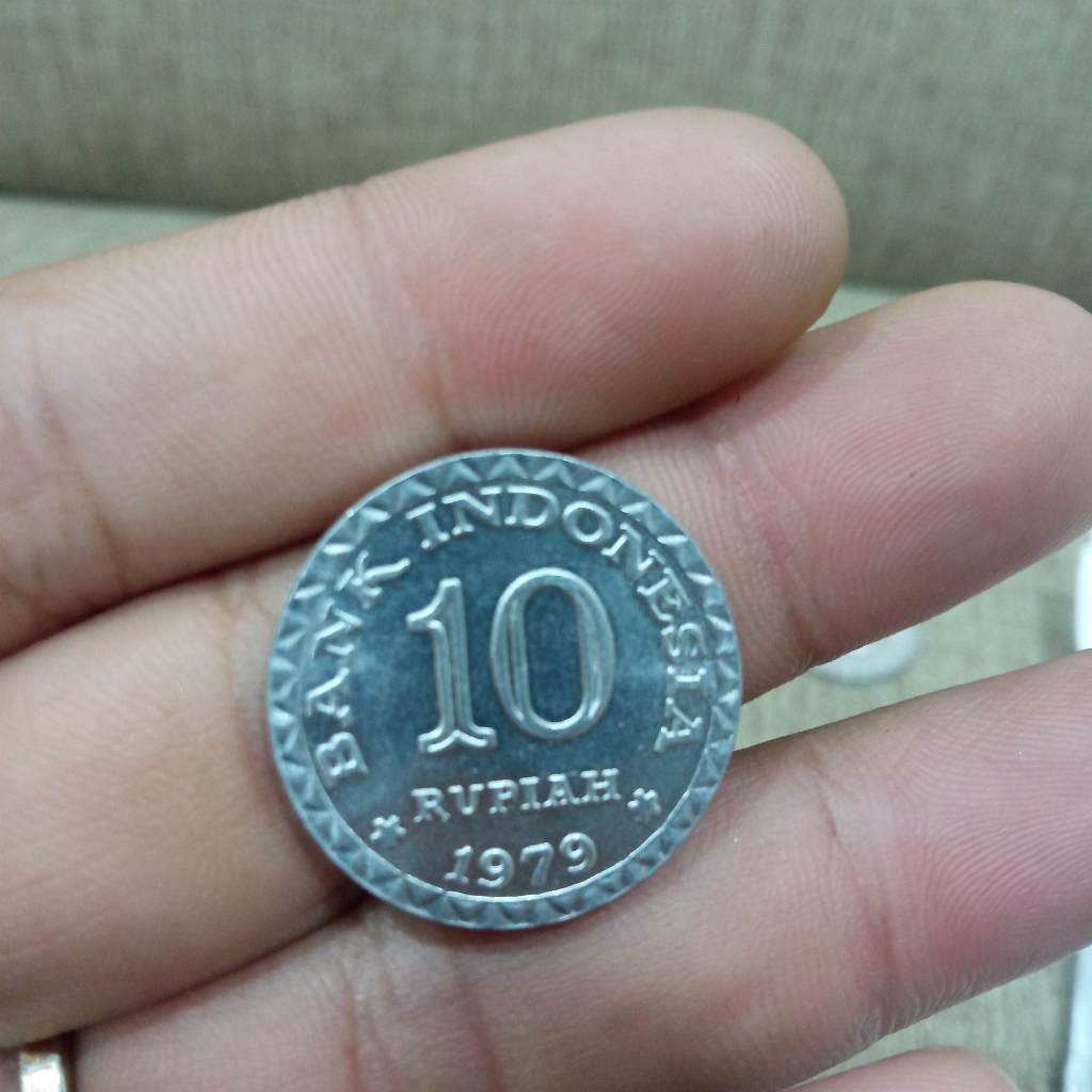 Uang Koin Kuno 10 Rupiah 1979 Indonesia