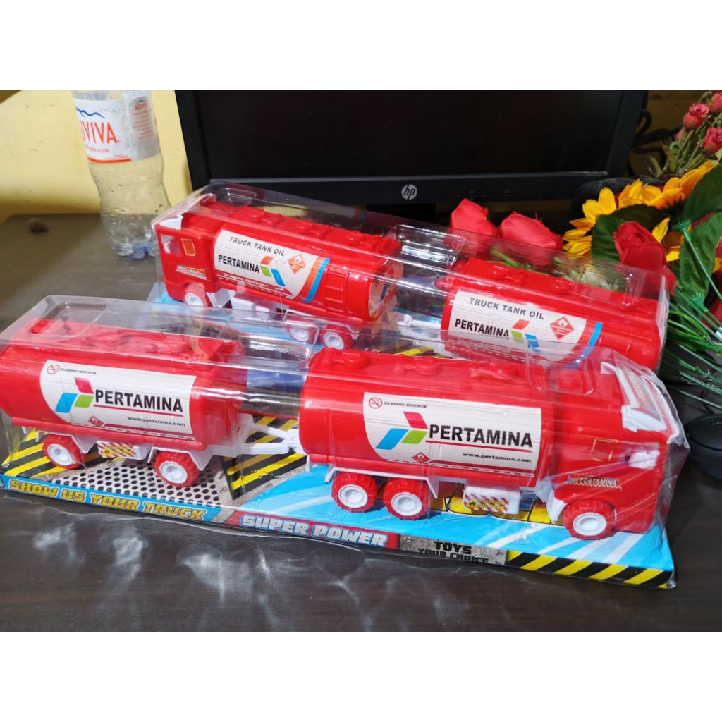 Mainan Mobil Truck Pertamina Truk Pertamax Gandeng