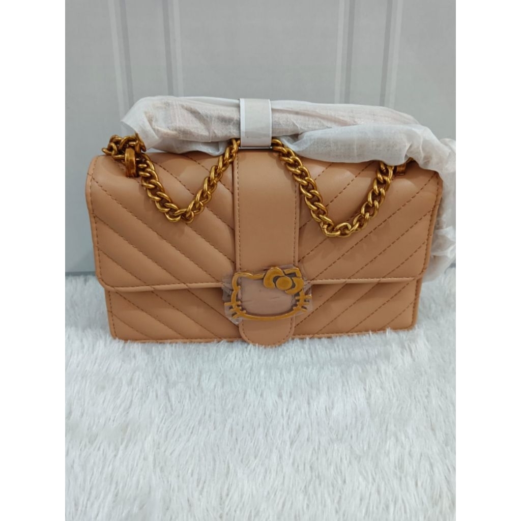 Sale Tas Hello Kitty Coklat Rantai Pesta