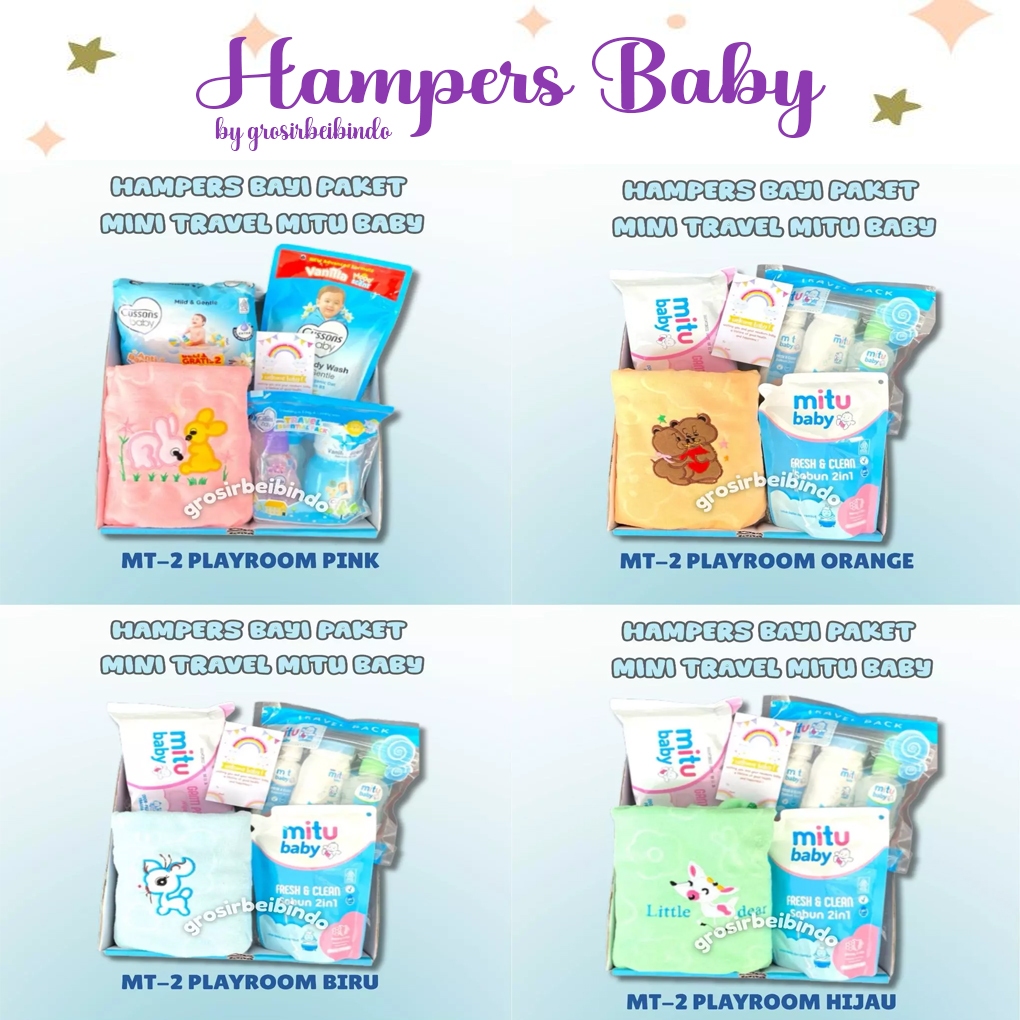 HAMPERS BAYI PAKET MINI TRAVEL MITU BABY [MT2-PLY] || KADO KELAHIRAN PREMIUM