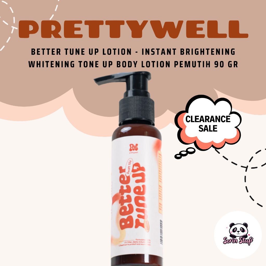 [SISA 1] Prettywell Better Tune Up Lotion 90 gr - Instant Brightening Whitening Tone Up Body Lotion 