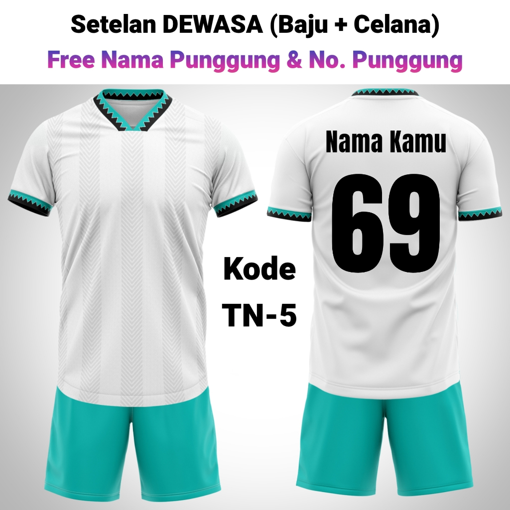 (JKT) Baju Jersey Dewasa XXL | Jersey Futsal XXL | Baju Bola Pria XXL | Setelan Sepakbola Badminton