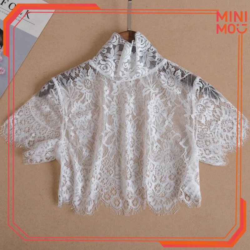 Lace Kerah Penutup Kerah Palsu Renda Premium Dengan Fitur Brokat Renda Cocok Untuk mencocokkan Gaun 