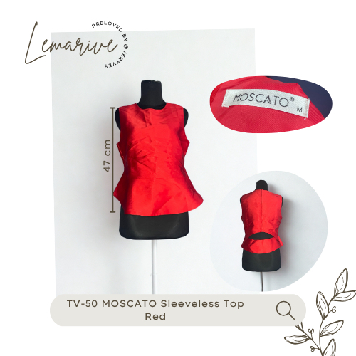 [PRELOVED] MOSCATO Sleeveless Top Red