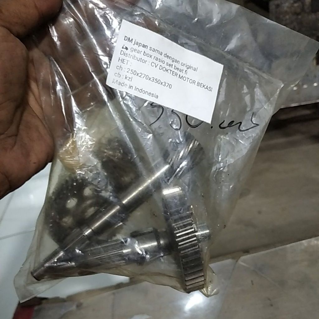gear gir box gardan rasio set Assy beat fi kzl original DM Japan