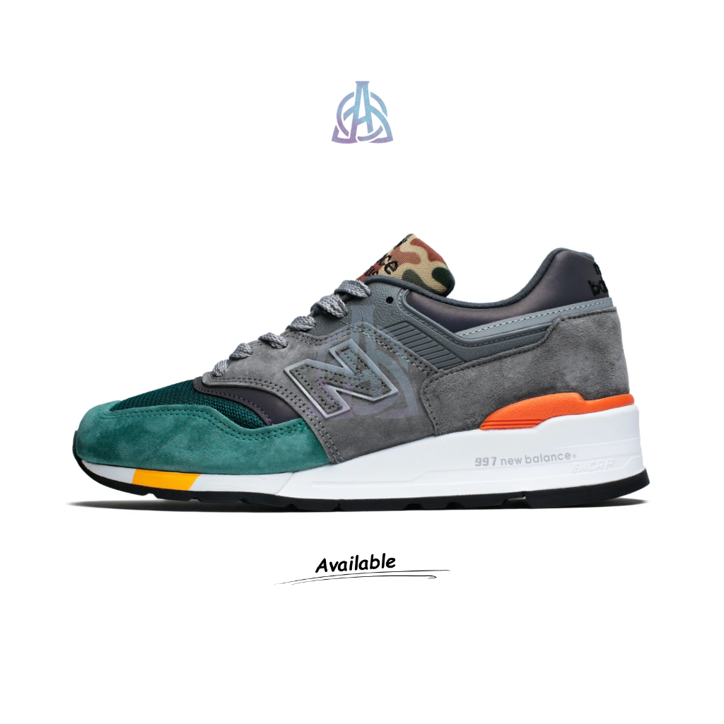 Arcana. - Sepatu NB 997s Camo Duck Grey Authentic Sneakers