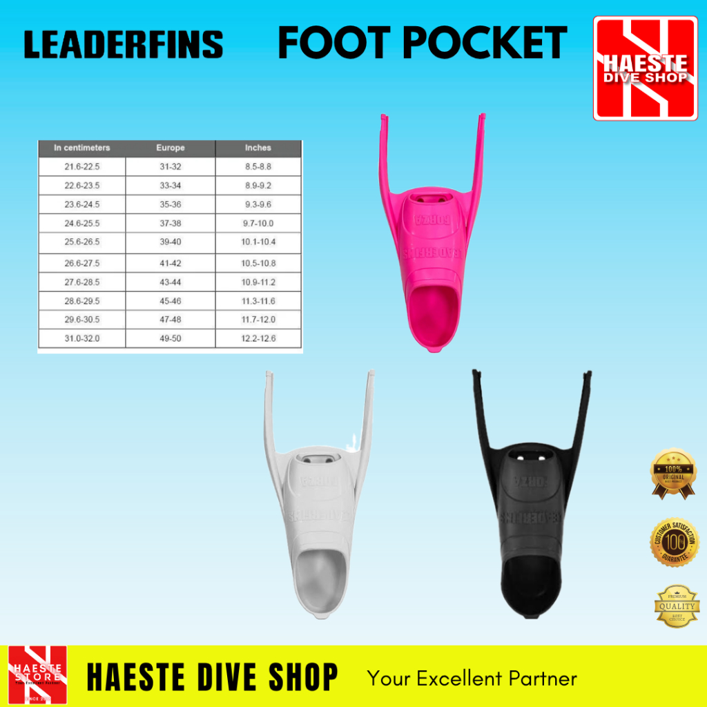 Forza Leaderfins Foot Pocket  With Kit