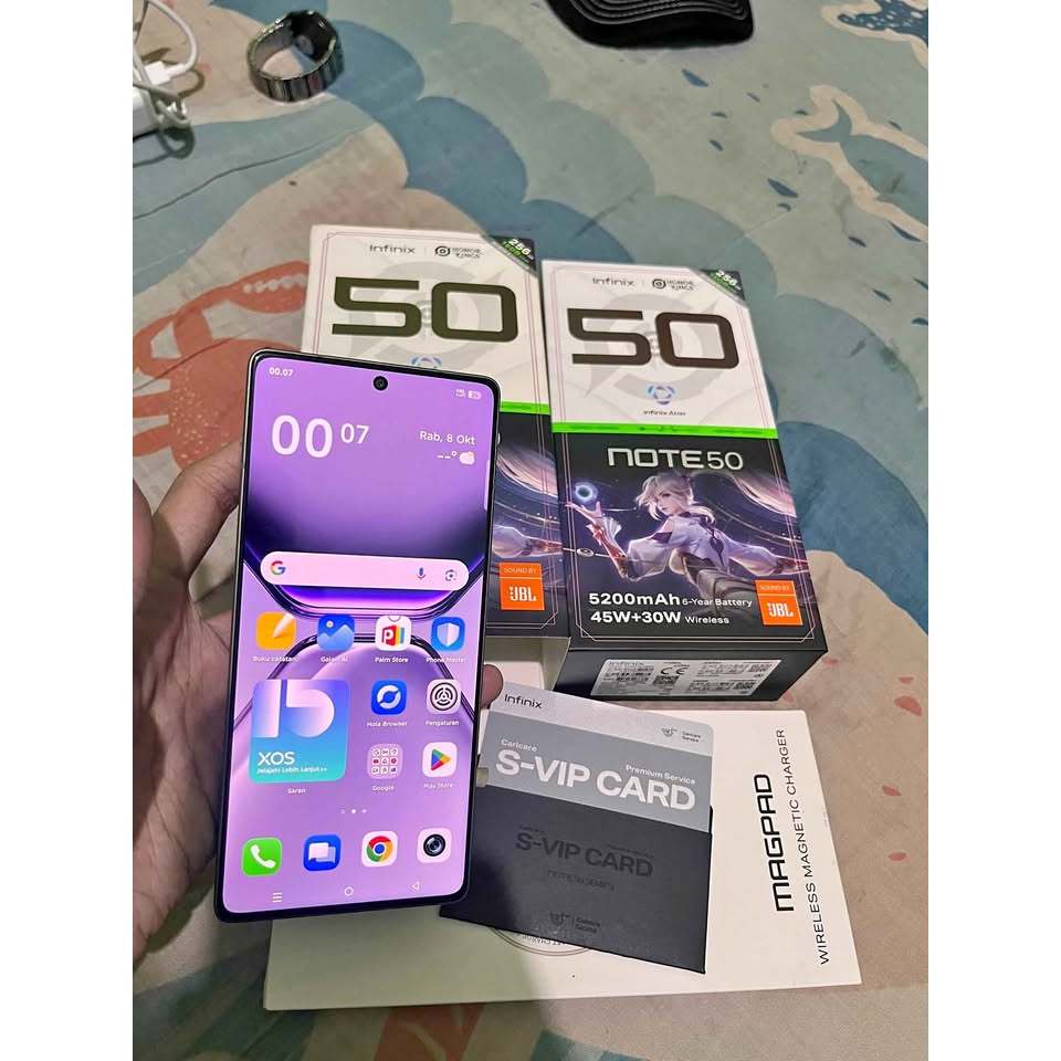 INFINIX NOTE 50 8/256GB SECOND FULLSET