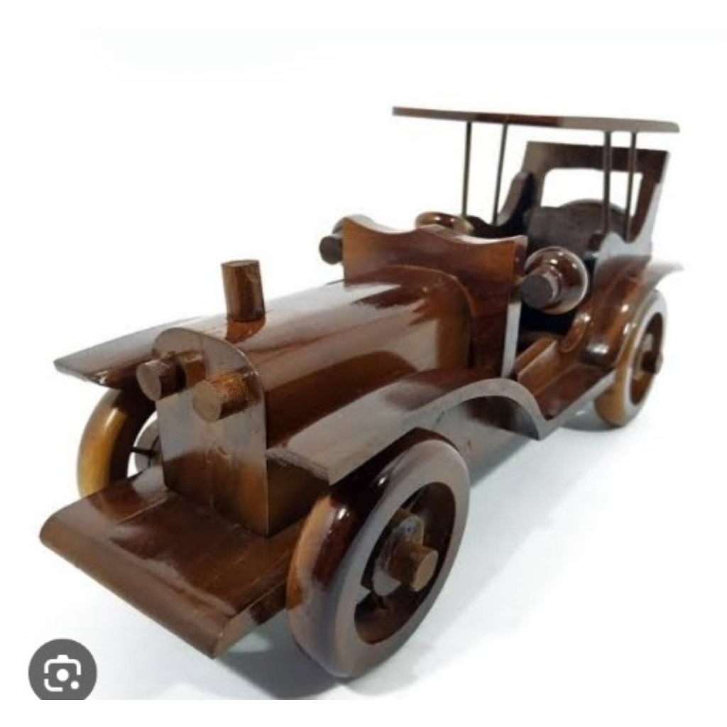 miniature mobil keraton kayu jati