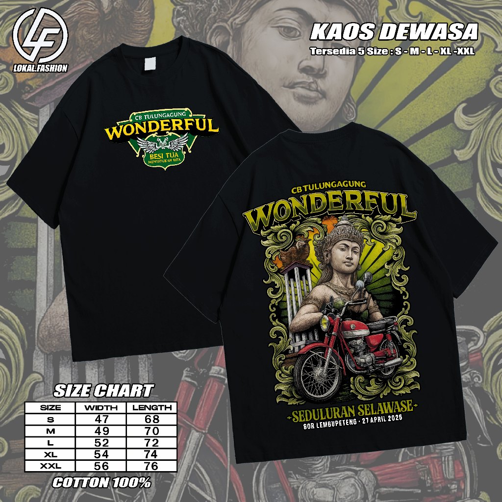 KAOS ACARA CB WONDERFUL TULUNGAGUNG 2025