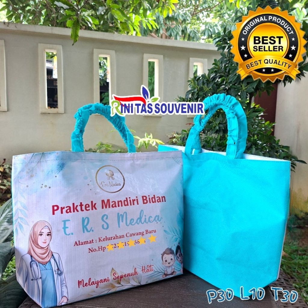 Tas Bidan Pegangan Kerut Tas Souvenir Bidan Tas Partus Bidan Tas Bidan Grosir