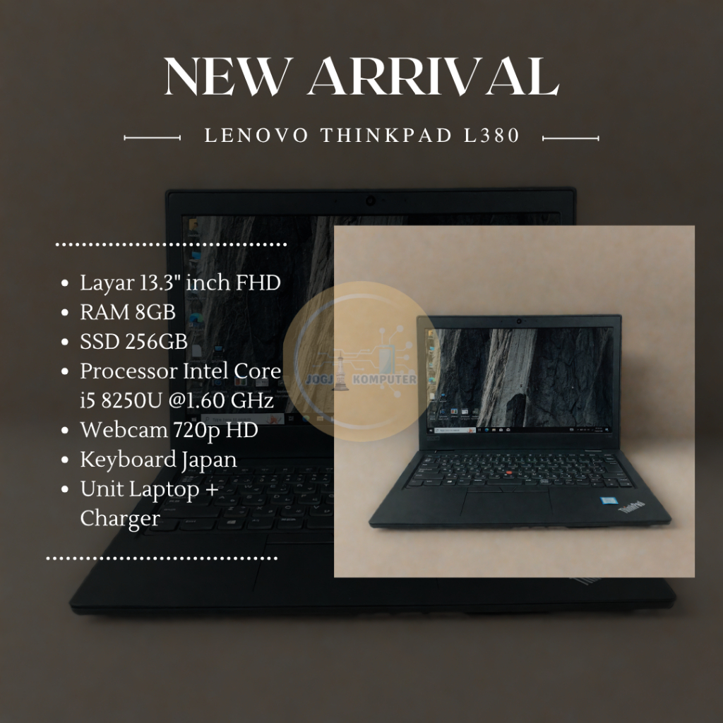 LENOVO THINKPAD L380 i5 Gen 8 RAM 8/256GB